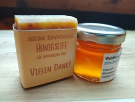 Honigseife mit Honig